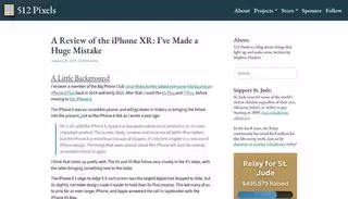 512 Pixels A Review of the iPhone XR: I’ve Made a Huge Mistake - 512 Pixels