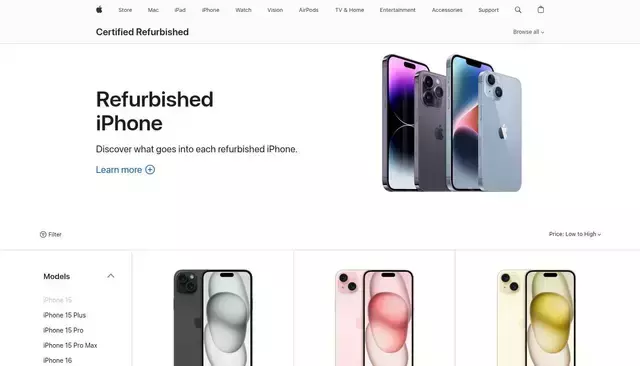apple.com homepage screenshot