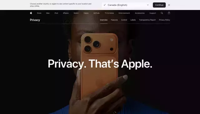 apple.com homepage screenshot