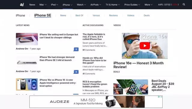 appleinsider.com homepage screenshot