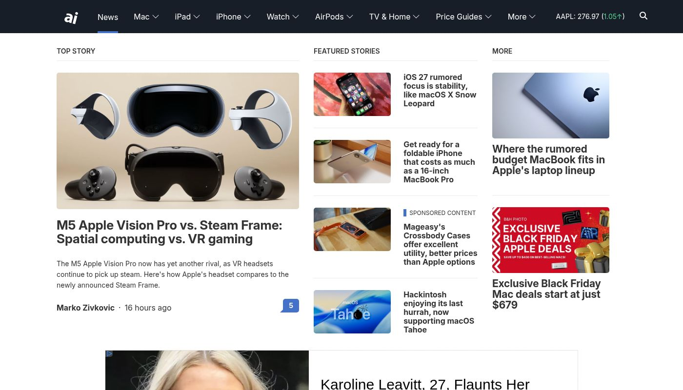 Apple News, Rumors, Reviews, Prices & Deals | AppleInsider