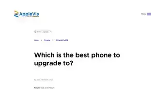 Apple Vis Which is the best phone to upgrade to? | AppleVis
