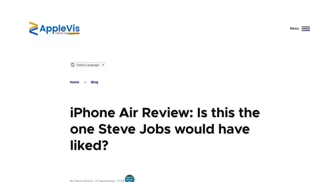 applevis.com homepage screenshot