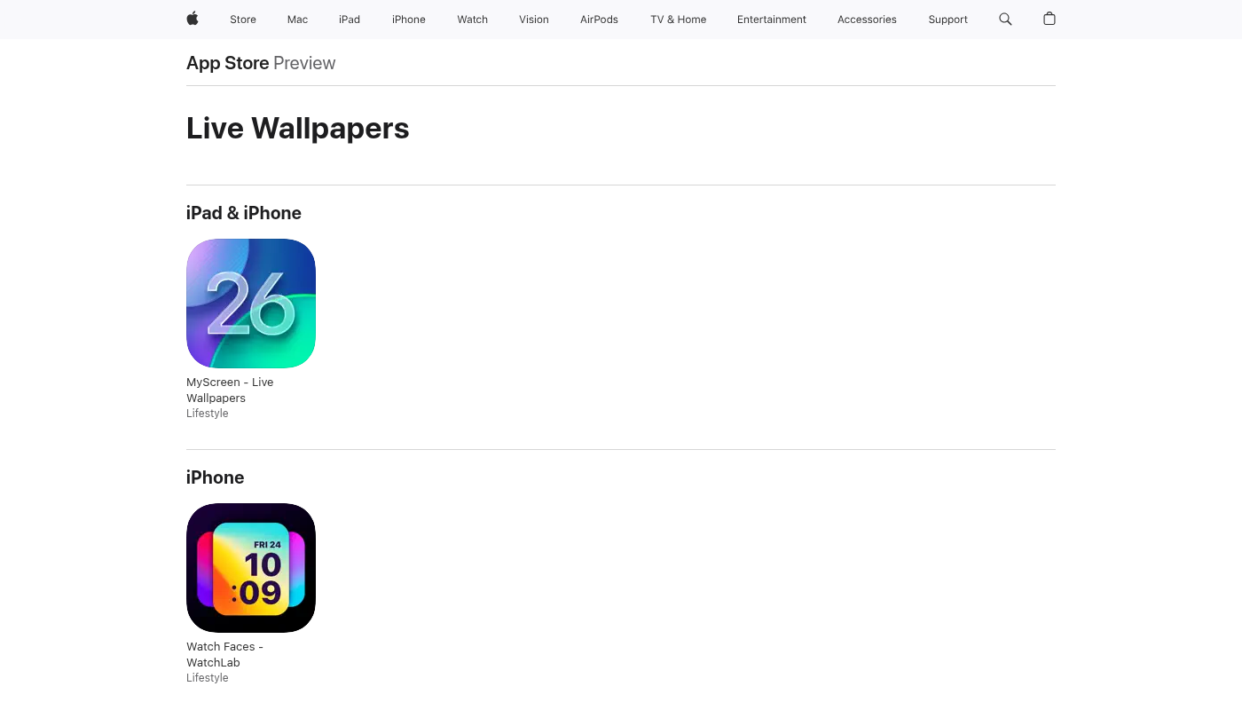 Live Wallpapers Apps on the App Store