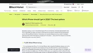 Back Market Which iPhone is best suited for me? | Back Market