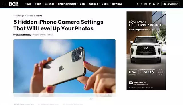 bgr.com homepage screenshot