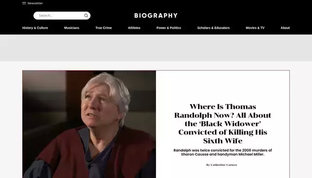 biography.com homepage screenshot