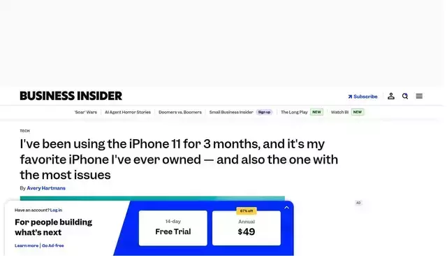 businessinsider.com homepage screenshot