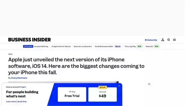 businessinsider.com homepage screenshot