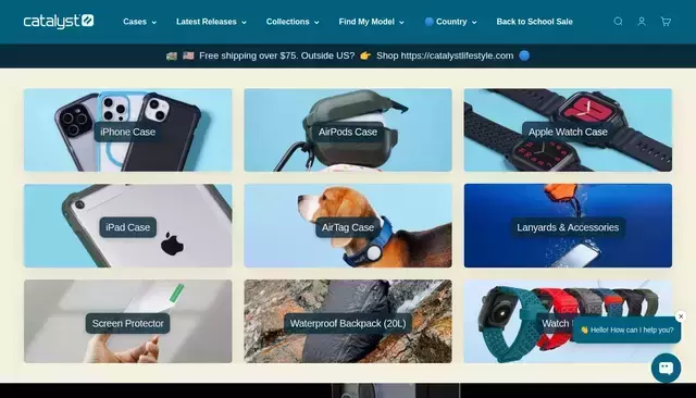 catalystcase.com homepage screenshot