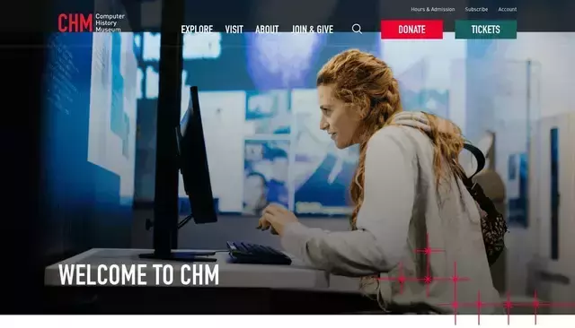 computerhistory.org homepage screenshot