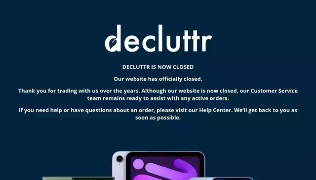 decluttr.com homepage screenshot