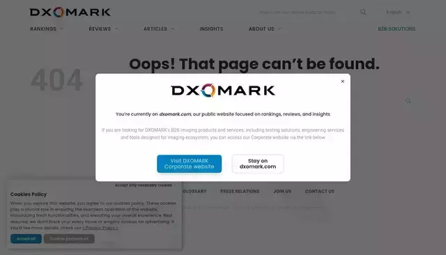 dxomark.com homepage screenshot