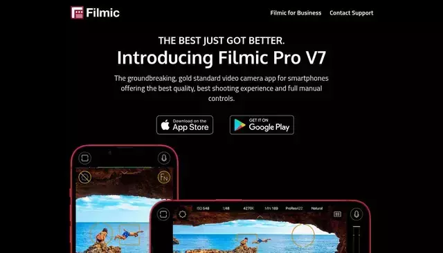 filmicpro.com homepage screenshot