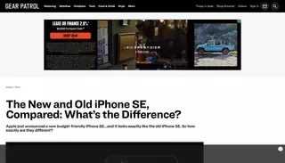 Gear Patrol The New and Old iPhone SE, Compared: What's the Difference? | Gear Patrol