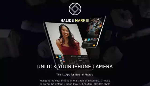 halide.cam homepage screenshot