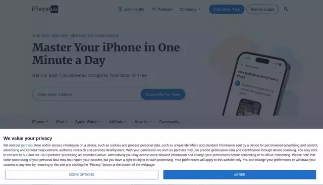 iphonelife.com homepage screenshot