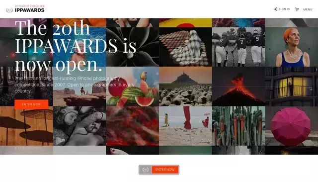 ippawards.com homepage screenshot