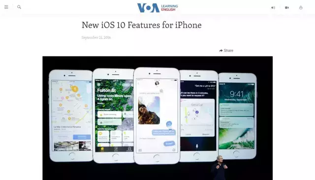 learningenglish.voanews.com homepage screenshot