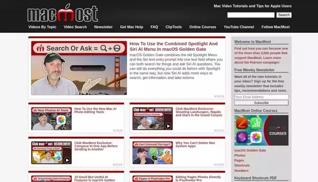 macmost.com homepage screenshot