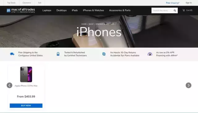 macofalltrades.com homepage screenshot