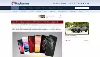 Macrumors Apple Stops Signing Newly Released iOS Updates for Older iPhones [Updated] - MacRumors