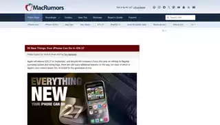 Macrumors 30 New Things Your iPhone Can Do in iOS 27 - MacRumors