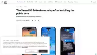 Mash Able 5 new iOS 26 features to try after installing the public beta | Mashable