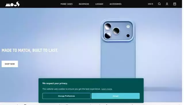 mous.co homepage screenshot