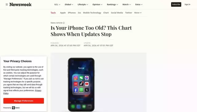 newsweek.com homepage screenshot