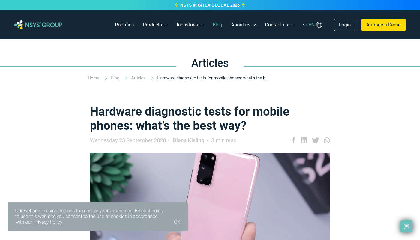 Hardware Diagnostic Tests for Mobile Phones: Running iPhone or Android Diagnostic Test