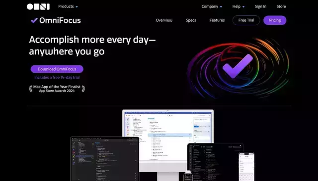 omnigroup.com homepage screenshot