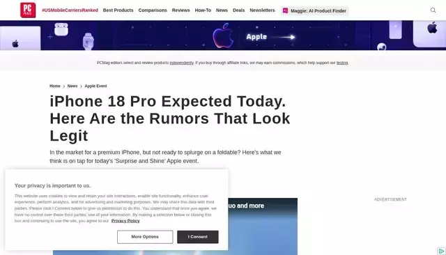 pcmag.com homepage screenshot