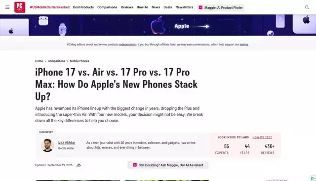 pcmag.com homepage screenshot