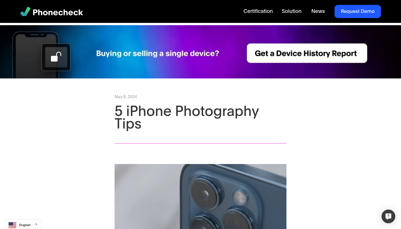 5 Tips for iPhone Photography - Phonecheck