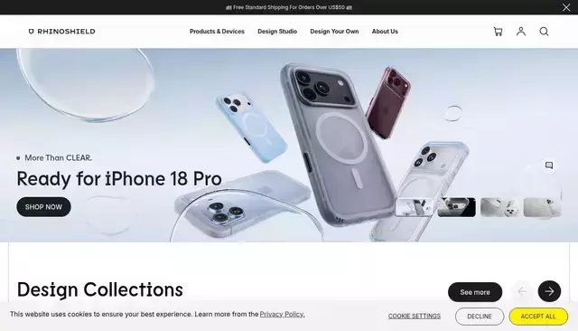 rhinoshield.io homepage screenshot