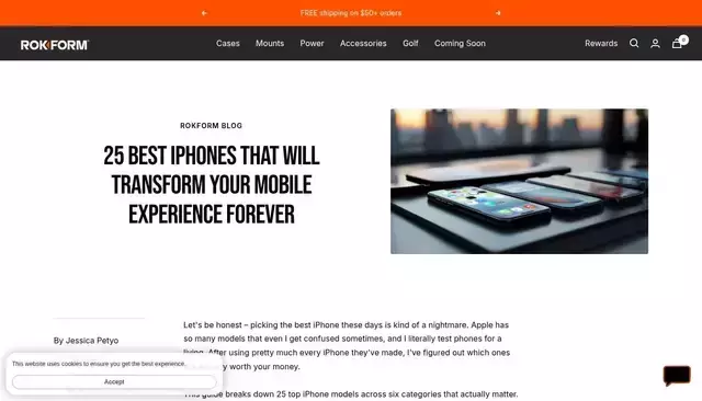rokform.com homepage screenshot
