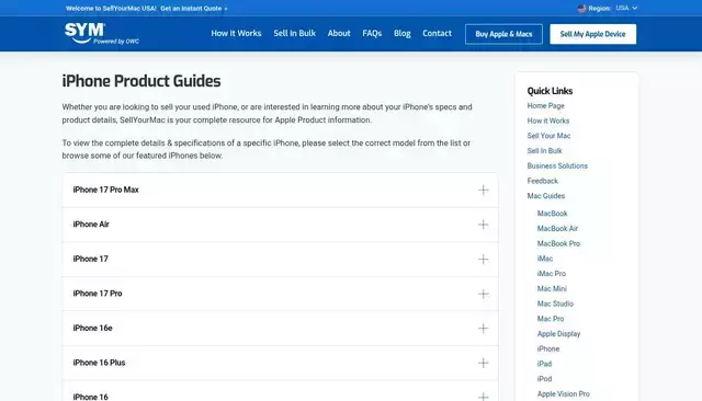 sellyourmac.com homepage screenshot