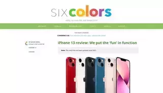 Six Colors iPhone 13 review: We put the ‘fun’ in function – Six Colors