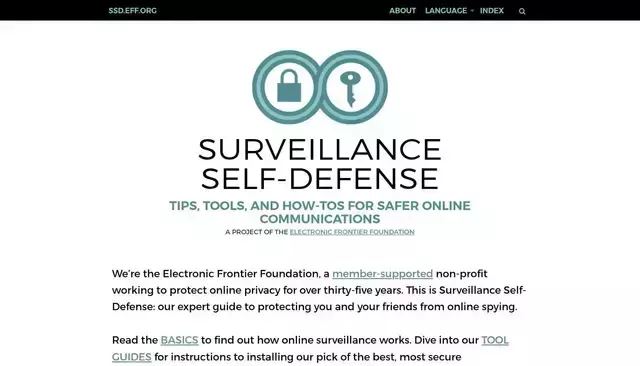ssd.eff.org homepage screenshot