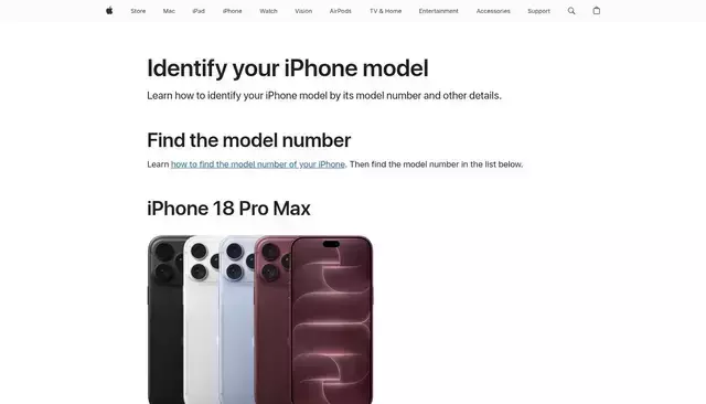 support.apple.com homepage screenshot