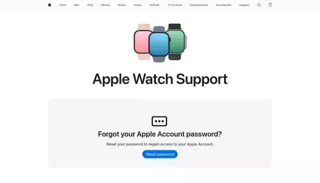 support.apple.com homepage screenshot