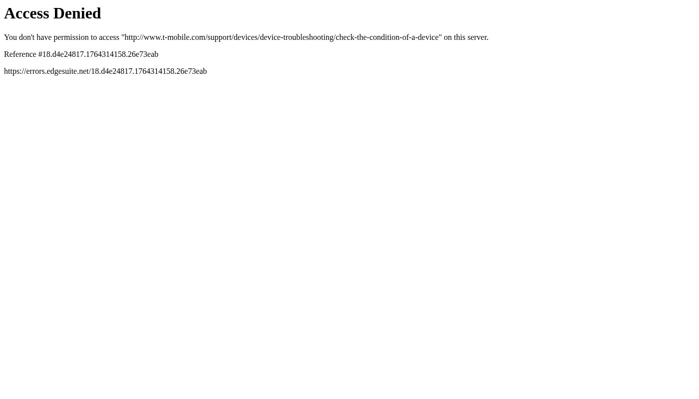 Check the condition of a device
 | T-Mobile Support