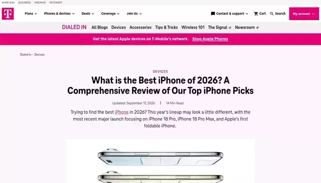 t-mobile.com homepage screenshot