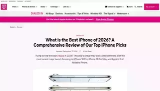 Tmobile A Comprehensive Review: Our Best iPhones of 2026 | T-Mobile