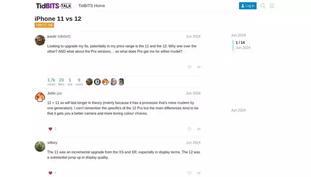 talk.tidbits.com homepage screenshot