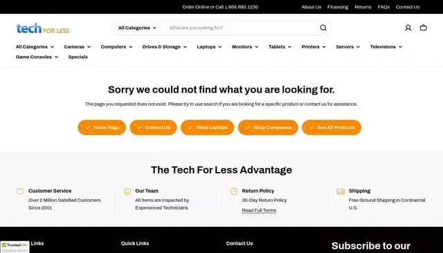 techforless.com homepage screenshot