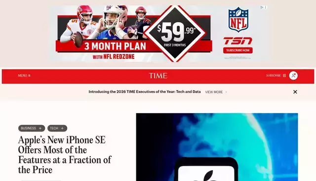 time.com homepage screenshot