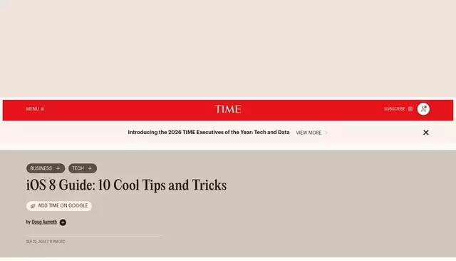 time.com homepage screenshot