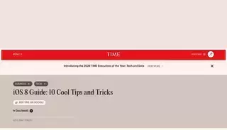 Time iOS 8 Guide: 10 Cool Tips and Tricks